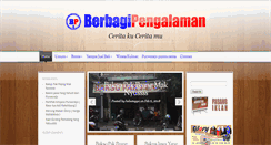 Desktop Screenshot of berbagipengalaman.com